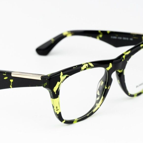 NEW Burberry BE2409 4124  Green Havana Square Unisex Eyeglasses BE 2409 - Picture 6 of 10